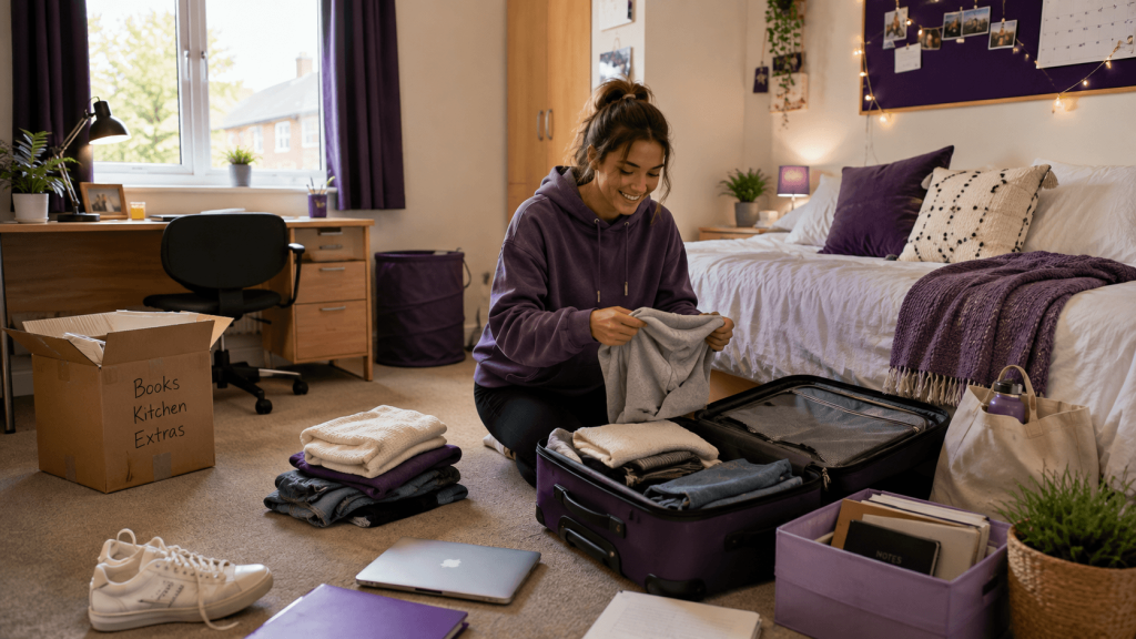 Student creating a monthly budget whilst studying at Edge Hill University in Ormskirk