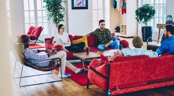 Modern Edge Hill University student house in Ormskirk