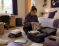 Student creating a monthly budget whilst studying at Edge Hill University in Ormskirk